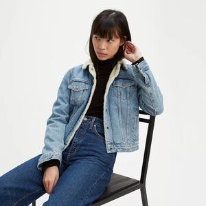Levi’s Original Sherpa Trucker Jacket Divided Blue Small